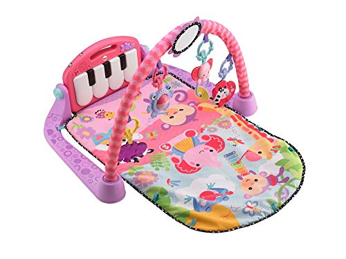 Fisher-Price Kick & Play Piano Gym-Pink, Color Multicolor (Rosa), 67.8 x 45.5 x 8.1 (Mattel BMH48)