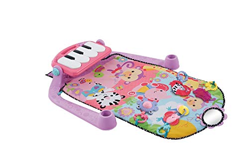 Fisher-Price Kick & Play Piano Gym-Pink, Color Multicolor (Rosa), 67.8 x 45.5 x 8.1 (Mattel BMH48)