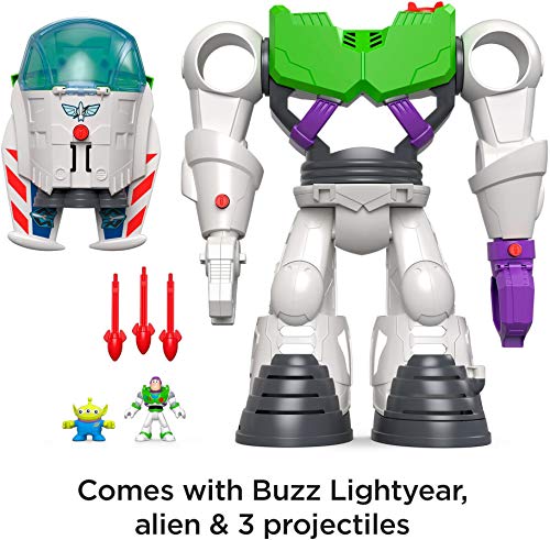 Fisher-Price Price Imaginext Disney Toy Story 4 Robot Buzz Lightyear, Juguetes Niños 3 Años (Mattel GBG65)