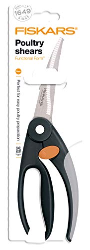 Fiskars Tijeras para aves, Longitud total: 25 cm, Acero de calidad/Plástico, Functional Form, 1003033