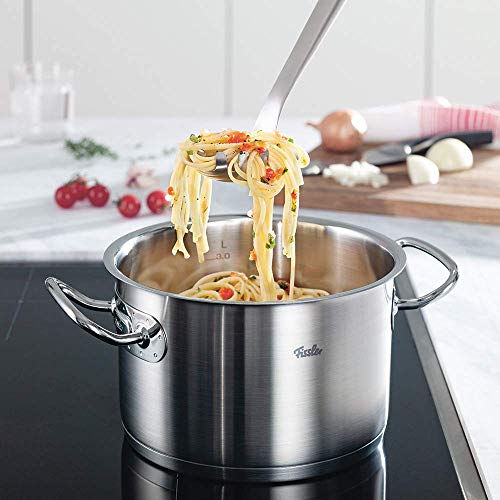 Fissler original-profi collection / Olla de acero inoxidable (10,3 litros, Ø 28 cm) con tapadera, apta para cocinas de inducción, gas, vitrocerámica y eléctricas