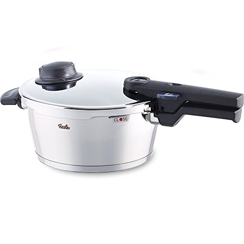 Fissler vitavit comfort / Olla a presión (3,5 litros, Ø 22 cm) de acero inoxidable, 2 niveles de cocción, apta para cocinas de inducción, gas, vitrocerámica y eléctricas