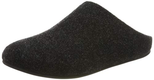 FitFlop Chrissie Felt, Pantuflas para Mujer, Black (Black 001), 42 EU