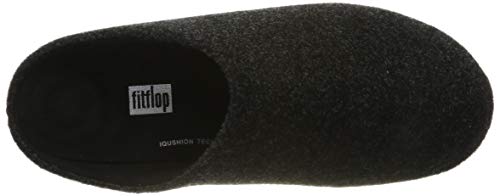 FitFlop Chrissie Felt, Pantuflas para Mujer, Black (Black 001), 42 EU