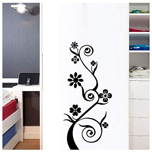 Flor de vid decorativa pegatinas de pared refrigerador vinilo vitrinas decoraciones para el hogar diy sala de estar apliques mural poster 26 * 58 cm