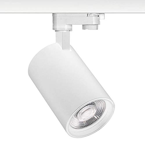 Foco carril Monofásico CRONOLUX BOKE led, 30W, Pescadería, Blanco frío 8000K