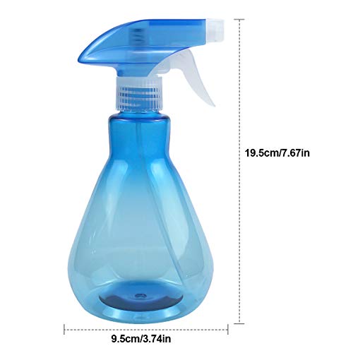 Fodlon Botella Spray Pulverizador 500ml, 2 Piezas Botella Pulverizador Plastico para Agua Plantas, Botellas de Spray Transparente para Jardín, Limpieza, Peluquería