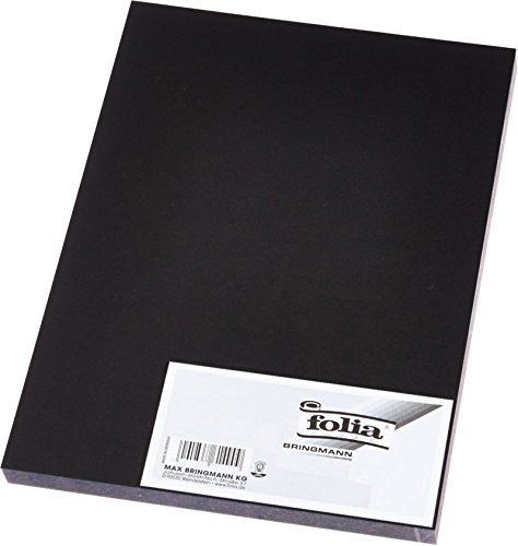 Folia 23590 - goma espuma de 29 x 40 cm, 5 hojas, negro