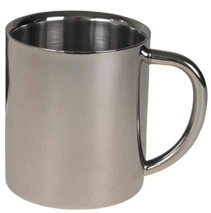 Fox Outdoor - Taza (pared doble, 250 ml, acero inoxidable)