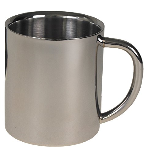 Fox Outdoor - Taza (pared doble, 250 ml, acero inoxidable)