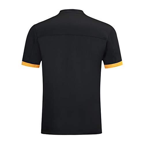 Freahap - Camiseta Camisa Cocina Chef Manga Corta para Verano Profesional Unisex, Uniforme de Chef de Moda, Chaqueta de Cocinero Camarero Negro XL