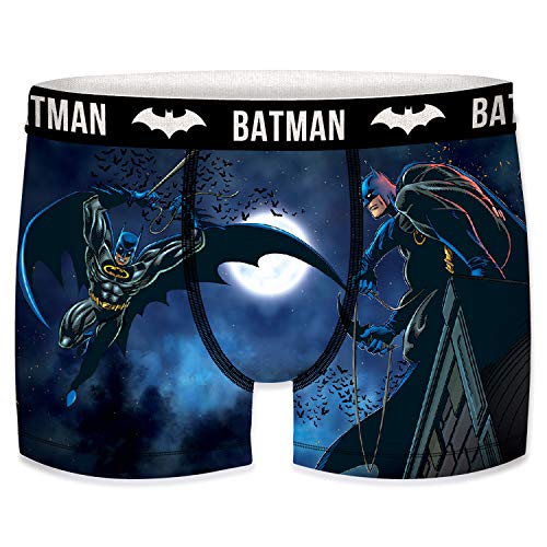 FREEGUN T423-1-X Batman, de DC COMICS-microfibra-92% poliéster, 8% Elastano, Boxer Unitario T423-1, XL para Hombre