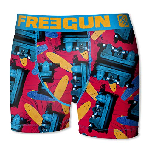 FREEGUN T572-1-A Talla 6/8 unitario Boxer FREEGUN-Azul-92% poliéster 8% Elastano, 1pc T572-1, XXL para Niños