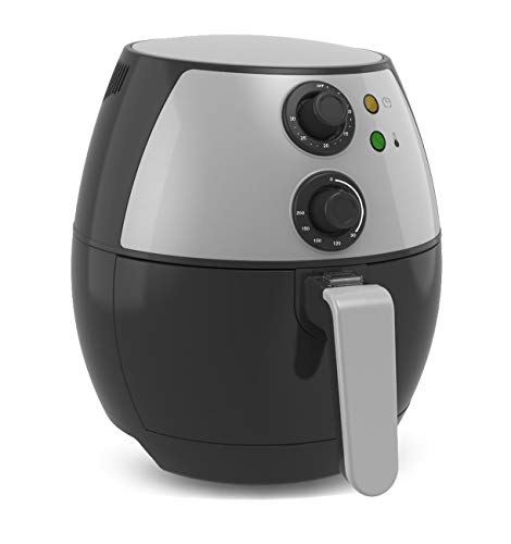 Freidora de Aire 2L. Freidora sin Aceite Dietética 1300W. Alto Rendimiento para Cocción Rápida sin Grasa, Antiadherente, Control de Temperatura y Temporizador.