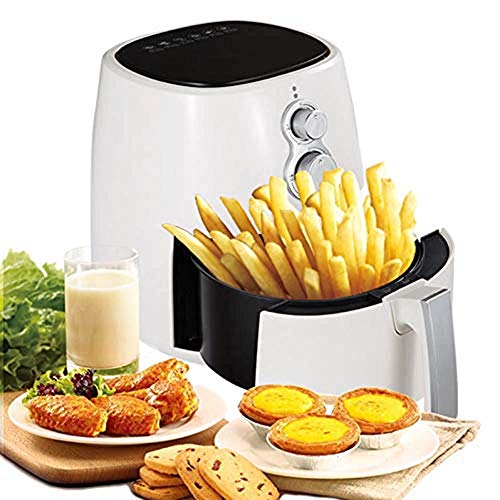 Freidora de aire freidora sin aceite Freidora de aire, 3,5 l 1300W eléctrico de aire caliente Horno freidoras sin Aceite antiadherente Olla w/Accesorios adicionales, recetas, estante de barbacoa for