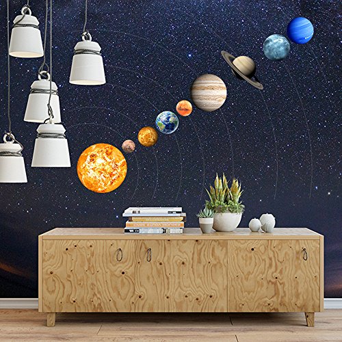 Frifer Adhesivos Decorativos Luminoso de cámara NEUFS Planetas Pegatinas Bricolaje Decorativo para habitación Niños