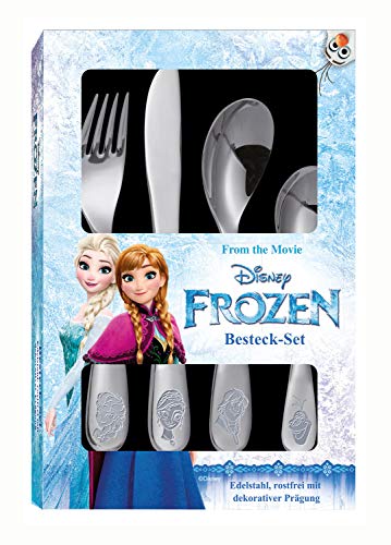 Frozen 4tlg. Edelstahlbesteckset im Geschenkkarton