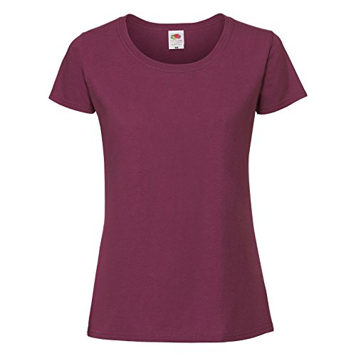 Fruit of the Loom - Camiseta de Ajuste Premium para Mujer (S/Azul eléctrico)