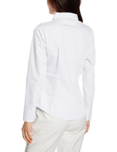 Fruit of the Loom Poplin, Camisa para Mujer, Blanco, Medium