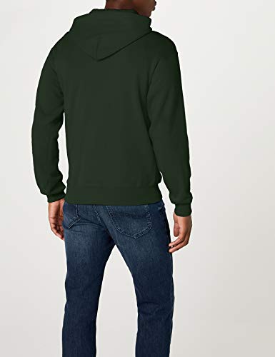 Fruit of the Loom SS026M, Sudadera con capucha y cremallera Para Hombre, Verde (Bottle Green), Large
