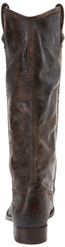 FRYE Original Melissa Button, Botas de equitación para Mujer, Cuero Vintage Glaseado Chocolate, 36 EU