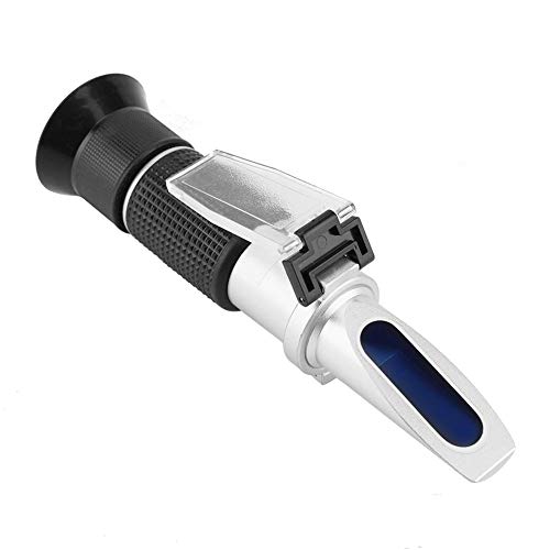 FTVOGUE Alcohol de Vino Refractometers Mano de UVA ATC Herramienta de medición de Alcohol 0 – 25% Brix 0 – 40% Baume 0 – 22