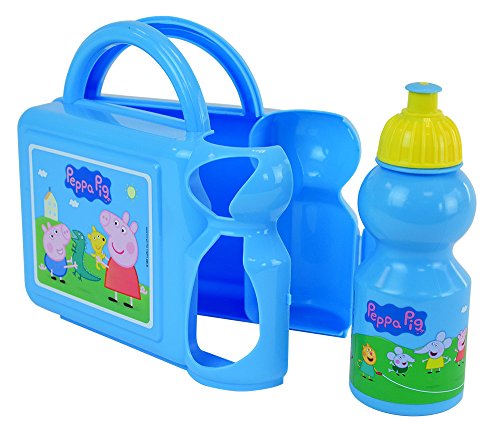 Fun House 005177 Peppa Pig Conjunto de merienda para niños Polipropileno Azul 27 x 7 x 19 cm