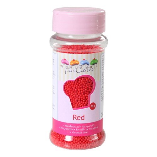 FunCakes, Sprinkle para repostería (Rojo) - 80 gr.