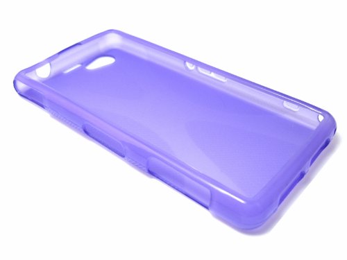 Funda Gel TPU Morada Sony Xperia Z1 Compact Modelo X Line