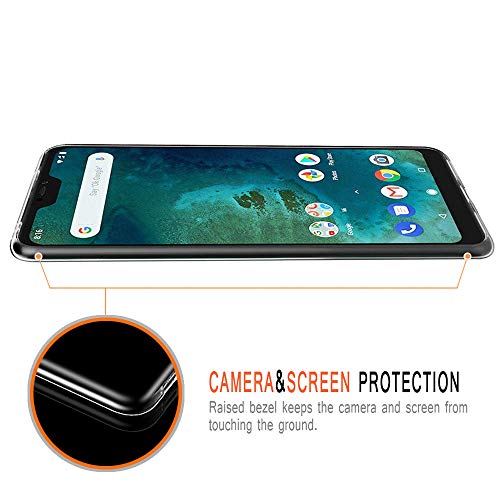 Funda Xiaomi Mi A2 Lite, Eouine Cárcasa Silicona 3D Transparente con Dibujos Diseño Gel TPU [Antigolpes] de Protector Case Fundas para Movil Xiaomi Mi A2 Lite/Xiaomi Redmi 6 Pro -(Montaña de Nieve)