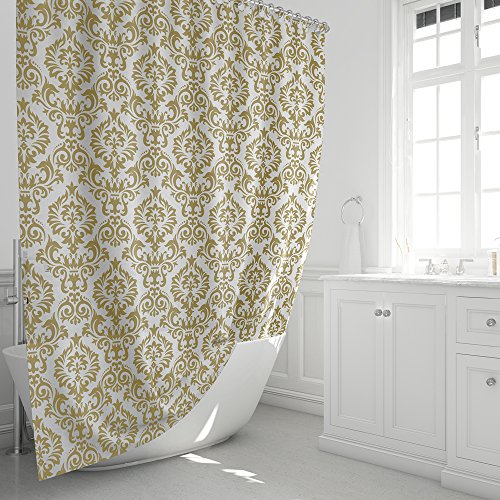 Funria Cortina Baño Impermeable Antimoho Antibacteriano Cortinas Baño EVA Cortinas de Ducha, Anillos de Cortina Incluidos, 180 X 180CM