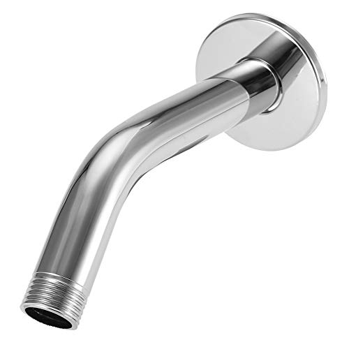 G 1/2"Parte Superior Redonda de Acero Inoxidable Brazo de Ducha Tubo Cabeza de Ducha Tubo de extensión Montaje en Pared para baño Accesorio de Techo