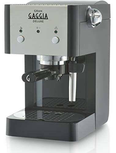 Gaggia RI8425/11 - Cafetera (Independiente, Máquina espresso, 1 L, De café molido, 950 W, Negro, Plata)