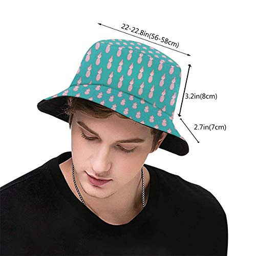 Gahaha - Sombreros tipo cubeta para hombre, para el verano, barco, al aire libre, portátil, protección UV, unisex, plegable