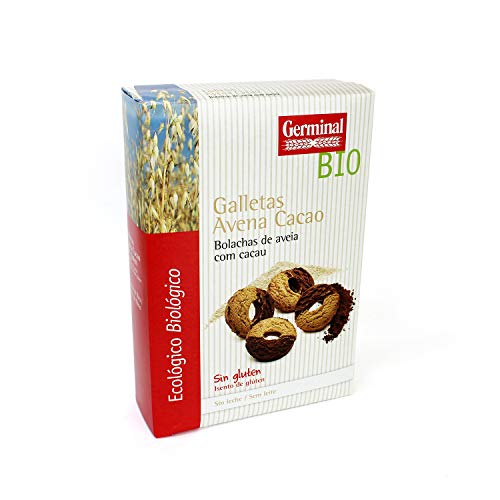 Galletas de avena sin gluten con cacao BIO - Germinal - 250g