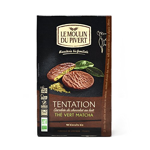 Galletas tentación té verde matcha BIO - Le Moulin du Pivert - 130g (BIO)