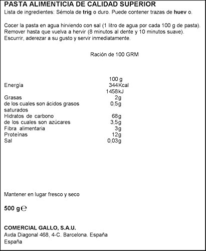 Gallo - Spaghetti No.3 - 500 grs