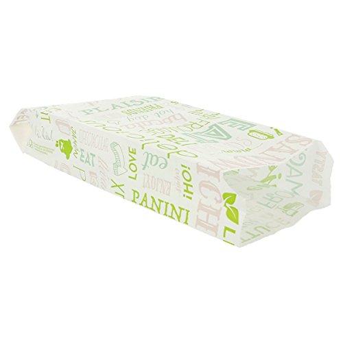 García de Pou 229.25 Bolsas para Sándwiches Parole, 34 G/M2, 9 + 4 x 22 Cm, Set de 500, Blanco