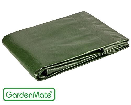 GardenMate 2 m x 3 m 200 g/m2 Lona de protección Premium verde | Funda protectora | Lona impermeable