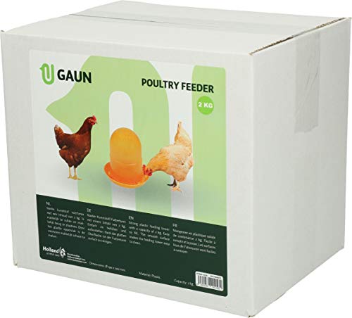 Gaun 30076 Comedero para Pollitos 2 Kg. (Naranja)