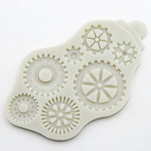 Gear Lace Molde de Silicona Moldes para Pasteles Herramientas de decoración de    Pasteles Molde de Pasta de Goma de Chocolate