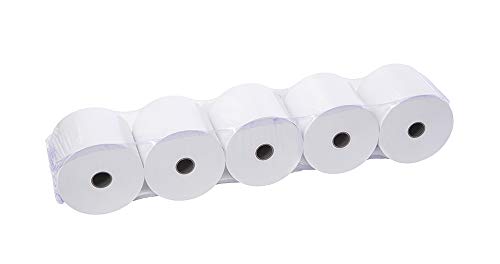 GENIE 11175 - Rollos de papel, 57x 40x 12 mm, Blanco, paquete de 5