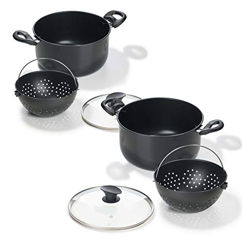 Genius World ́s Greatest Pot (6 piezas) Juego de ollas con colador Ø 20 + Ø 25 cm – Cooking Pot – Cooking Pot para inducción Ceran Elektro TV publicidad