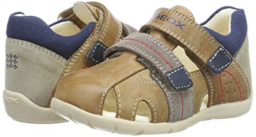 Geox B Kaytan B, Sandalias de Niños, Transpirante, Resistente, Flexible y Ligera para Bebés, Beige (Caramel/Brown C5g6f), 23 EU