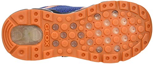 Geox J Android Boy A, Zapatilla Baja para Niños, Azul (Navy/Orange C0659), 33 EU