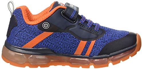 Geox J Android Boy A, Zapatilla Baja para Niños, Azul (Navy/Orange C0659), 33 EU