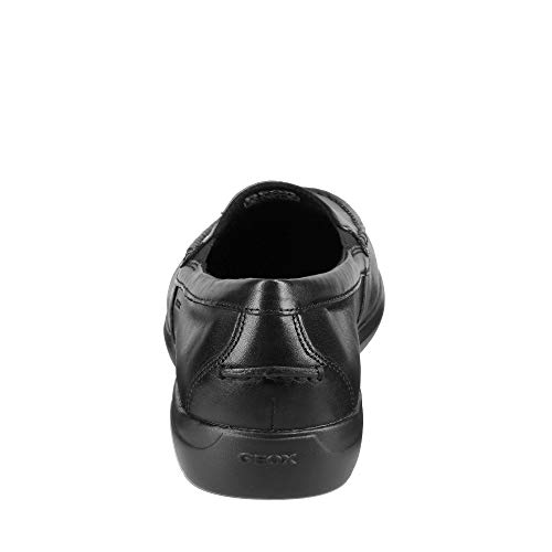 Geox U LEITAN C, Mocasines para Hombre, Negro, 44 EU