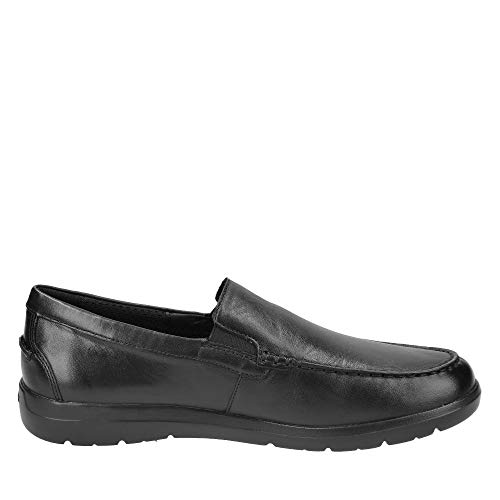 Geox U LEITAN C, Mocasines para Hombre, Negro, 44 EU