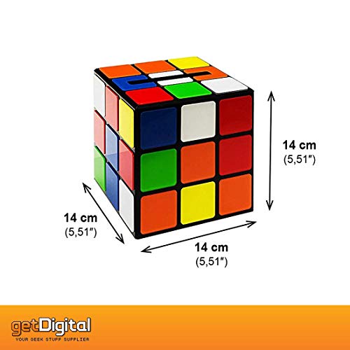getDigital 8372 - Caja Para Pañuelos Cubo Mágico - Cierre Magnético - Multicolor - 14 x 14 x 14 cm