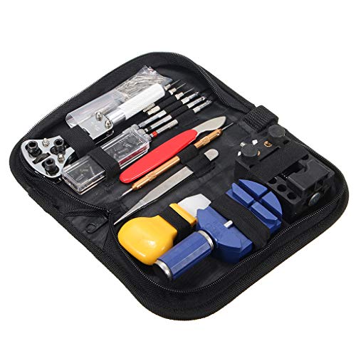 GFCGFGDRG 146Pcs Reloj Profesional de reparación del Destornillador de la Pinza de Bisel reparación del Reloj del Destornillador de la conectividad de los alicates Herramientas de Repuesto Kit